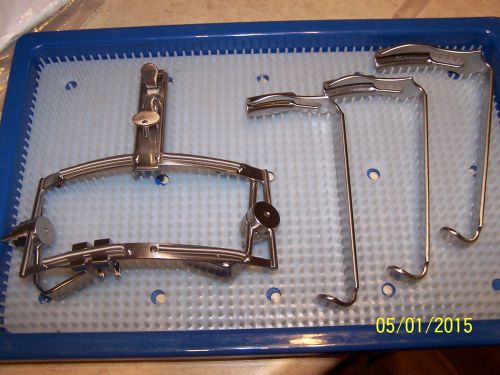 NEW PILLING DINGMAN MOUTH GAG &amp; BLADES   HIGH QUALITY GERMAN   ORAL  DENTAL  ENT