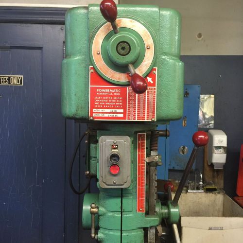 Powermatic Var. Speed Drill Press with power table / 1 H.P. Baldor 110volt Motor