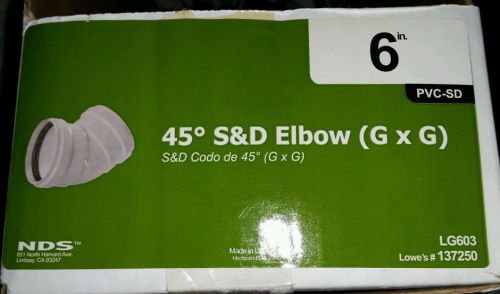 P I PLASTIC TRENDS, INC 6&#034; BEND 45 degrees ASTM D-3034 PVC PSM CSA B182.2