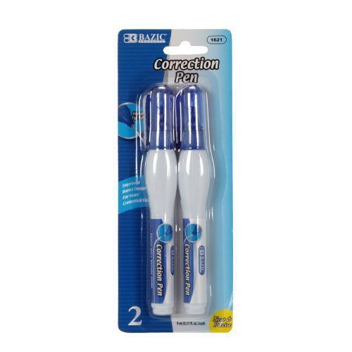 BAZIC 9 ML METAL TIP CORRECTION PEN (2/PACK) 162124