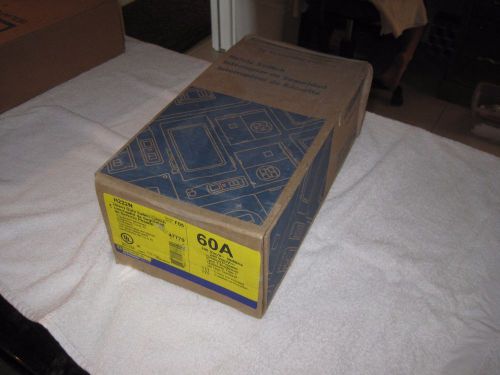 1 NIB SQUARE D H222N 60 AMP 240 VAC SAFETY SWITCH SERIES F05