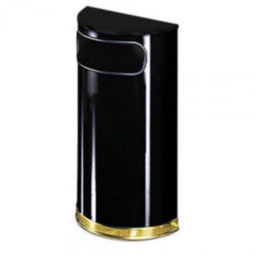 RUBBERMAID OFS - Designer Waste Receptacle 913381 (Black w/Gold) NIB!