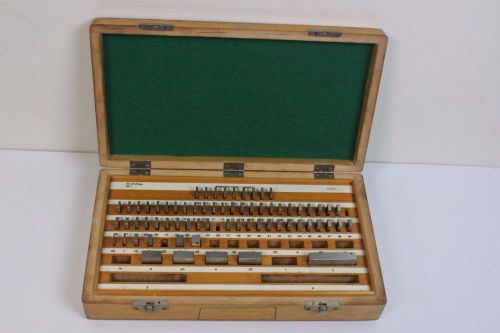 Steel Gauge~Gage Block Set~Marked Poland 81 pc, but some are missing~With BOX