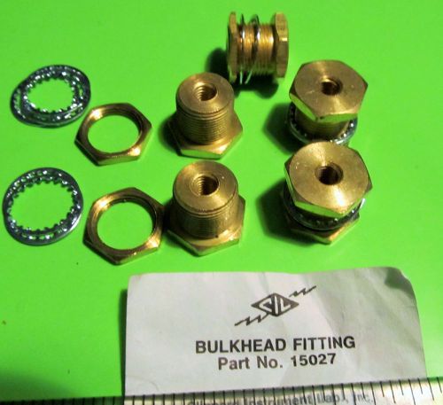 Clippard Minimatic Bulkhead Fitting,P/N 15027,5 PCS Per Kit