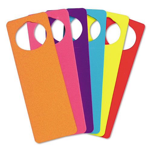 WonderFoam Door Knob Hangers, Six Assorted Colors