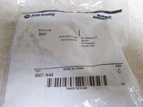 NEW Allen Bradley 800T-N44 White Pushbutton Lens *FREE SHIPPING*