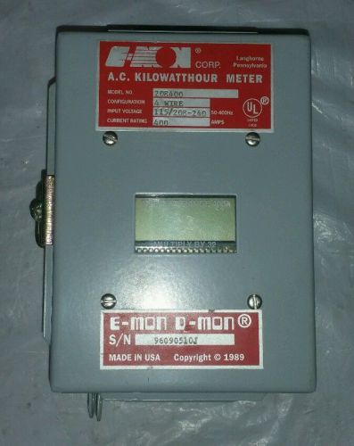 E-MON A.C. KiloWattHour Meter 208400