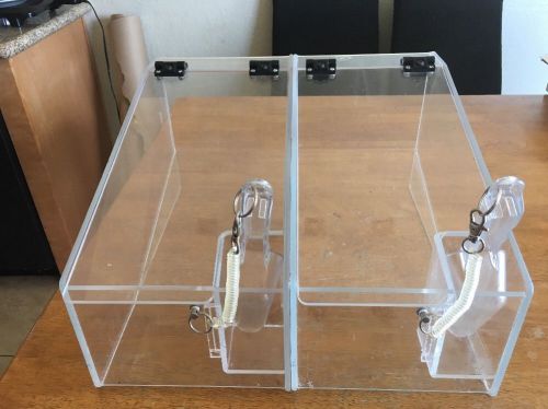 Reduced bulk food candy bin clear acrylic hinged top for sale
