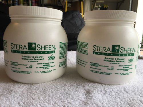 2   4lb jars Stera-Sheen Sanitizer for Frozen Dessert/Drink Machines