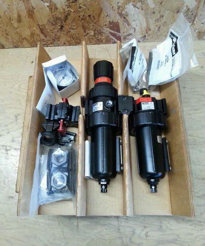 New Parker 17H34A18A4BDK Air Filter/Regulator/Lubricator Combo Kit