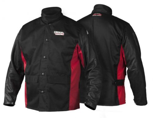 Lincoln Electric Shadow Grain Leather Sleeved Welding Jacket  K2987-L LARGE