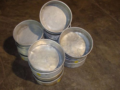 LOT OF 12 ALLUMINUM 10&#034;D x 3&#034;H CAKE PANS