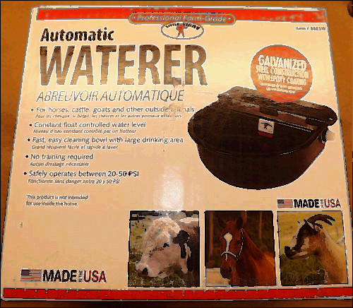little giant usa for sale, Little giant 88esw automatic waterer ,black coated, goats, dogs farm grade