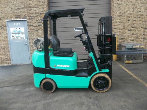 FORKLIFT (17774) MITSUBISHI FGC25K, 5000 LBS CAPACITY, CUSHION TIRES