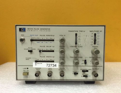 HP 8012B, 50 MHz, &lt;35 ns to 1 s Delay, Pulse Generator, Tested Good, Guaranteed!