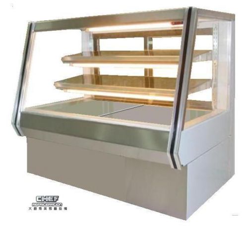 Coolman commercial dry (non-refrigerated) counter bakery pastry display case 72&#034; for sale