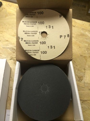 7&#034; X 7/8&#034; Premium Floor Sanding Edger Disc Silicon Carbide 100 Grit (50 Pieces)