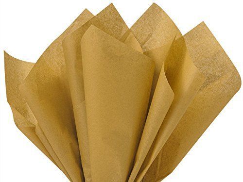 Antique Gold Tissue Paper 15&#034; X 20&#034; - 100 Sheet Pack