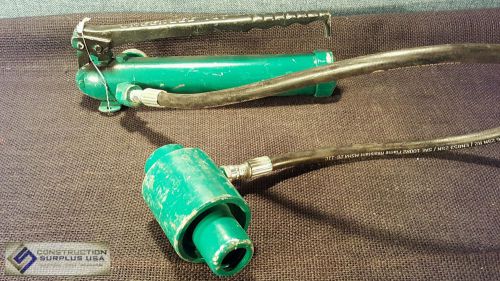 Greenlee 767 Hand Pump + Knockout Punch Ram + Hose     77802