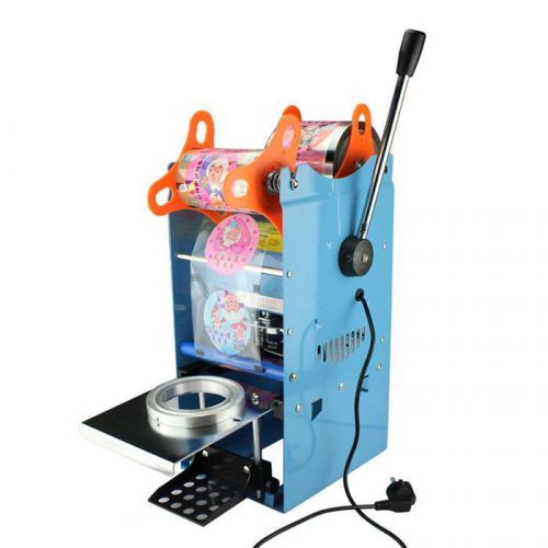 MANUAL TALL-CUP SEALING MACHINE COFFEE BOBA BUBBLE TEA FRUIT JUICE