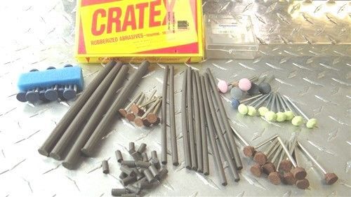 NEW &amp; USED BIG ASSORTED MOUNTED ABRASIVE STONES &amp; STICKS