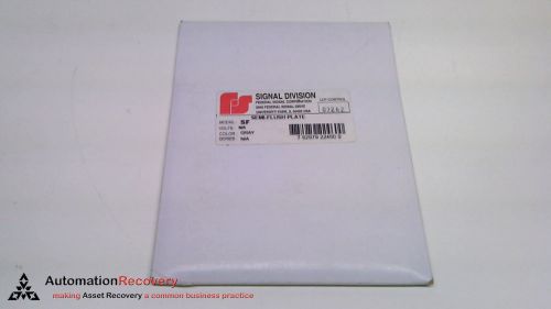 FEDERAL SIGNAL SF , GRAY SEMI-FLUSH PLATE, NEW #218464