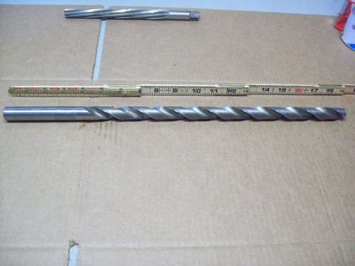 18&#034; Dormer England 45/64&#034; HS Drill Bit Straight Shaft