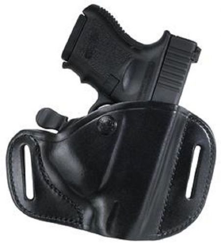 Bianchi BI-23026 Carrylok Auto Retent Leather Holster Pln Black RH M&amp;P 9mm/.40