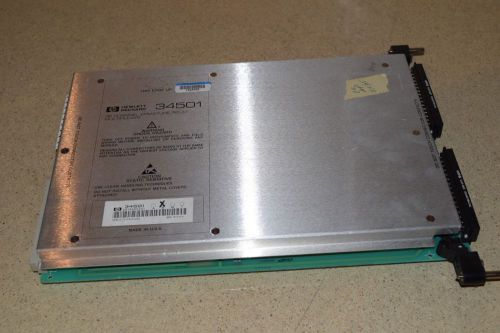 HP HEWLETT PACKARD MODEL #  34501 32 CHANNEL ARMATURE RELAY MULTIPLEXER