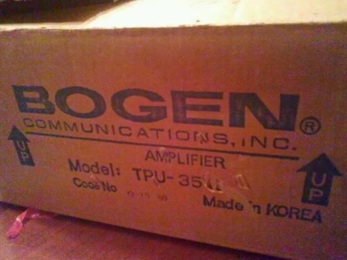 New bogen paging telephone amplifier tpu-35a w full 1 year warranty from bogen for sale