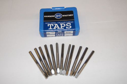 12 Pcs. Hanson Whitney 10-32 GH3 2FL HSS Ground Thread Spiral Pointed BTM Taps