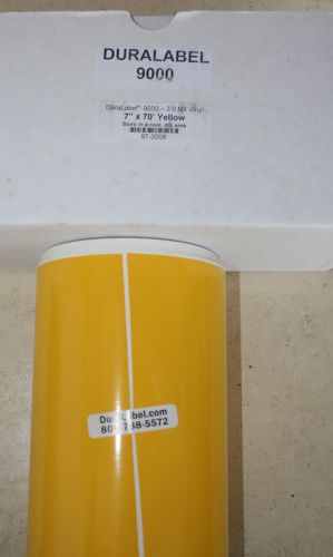 Graphic Products DuraLabel 9000 97-3008 YELLOW 3.0 Mil Premium Vinyl Tape 7&#034;x70&#039;