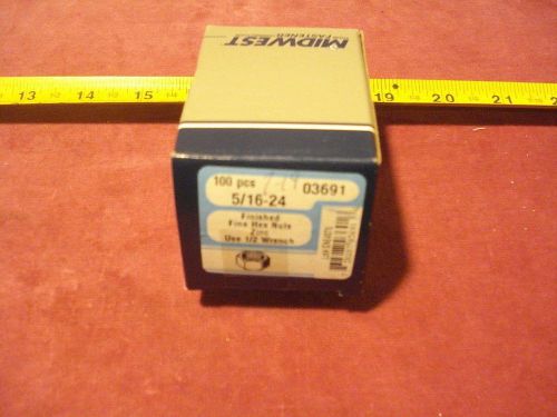 (3189.) Hex Nuts 5/16 -24   Fine Thread-Box of ~100pc