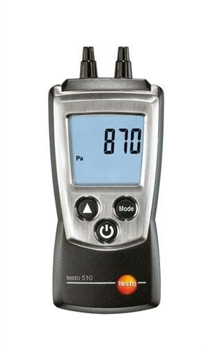 Testo 510 Autoranging Differential Manometer Air Pressure Meter Gauge 0-100hPa