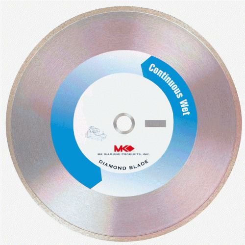 MK Diamond 137158 MK-200 Premium 8-Inch Wet Cutting Continuous Rim Saw Blade