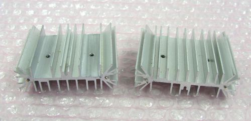 2x Small Aluminum Heatsink for Audio Project - Transistor Fins 60x45x20mm AMP