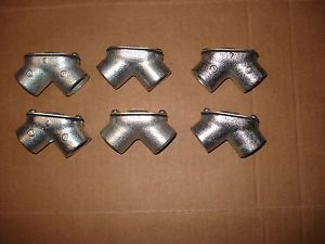 90 deg Corner Elbows 1/2 inch, Female/Female O/Z Threaded.Lot of 6.