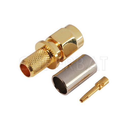 10pcs RP-SMA Connector Crimp Plug(female pin) for LMR240