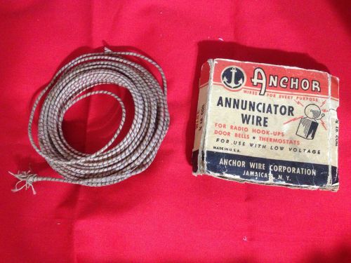 ANTIQUE ROLL ANCHOR ANNUNCIATOR WIRE COIL ORIGINAL BOX RADIO HOOK UPS VINTAGE