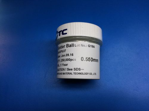 0.55mm Leaded Solder ball, 250k Bottle, fits PS4 PlayStation 4 APU chip Reball