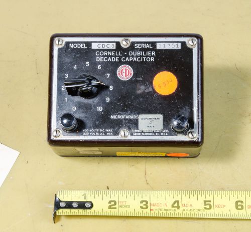 Decade Capacitance Box; Cornell-Dubilier Model CDC3 (CTAM #7350)