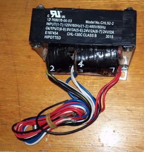 CHL92-2 VOLTAGE 120/480V-AC 24V-AC TRANSFORMER B461803