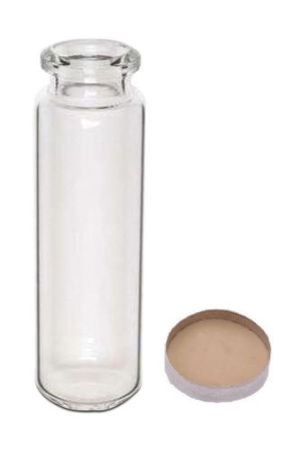 Colpak 20mm Glass Vial, Aluminium Cap with Silicon White (Case of 100 )