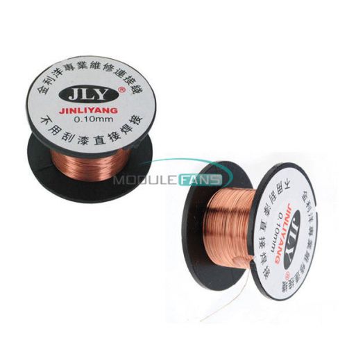 Roll 0.1MM Copper Soldering Solder PPA Enamelled Repair Reel Welding Wire