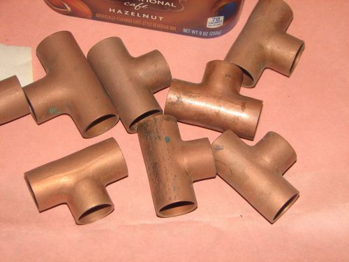 NEW 18pc. 5/8 OD Plumbing Copper Fitting Sweat Tee CxCxC Mueller W 04017