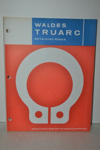 WALDES Circlip TRUARC Fastener Retaining Ring &amp; Pliers Tools CATALOG (JRW #061)