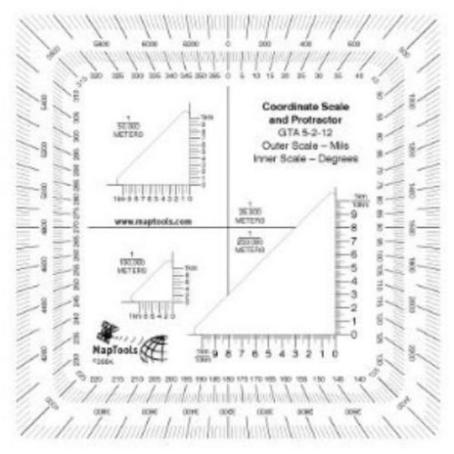 Military Style UTM/MGRS Coordinate Scale