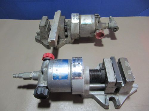 QTY 2, PNEUMATIC VISES AIR VISE FROM MACHINE SHOP, VINTAGE MFG 1972, LOT QTY 2