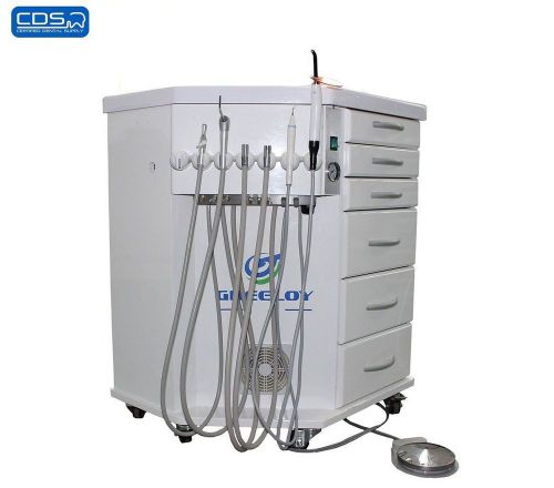 Mobile Dental Delivery System Cart Unit + Fiber Optic Handpiece Tubing ZZLI-0026