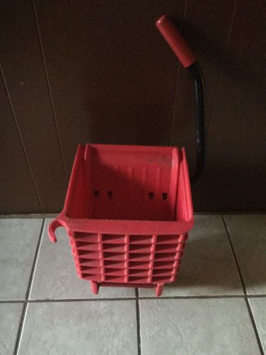 Sunnycare® wringer: side press -plastic -red - used. for sale